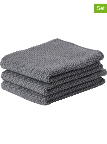 Zone Denmark Ściereczki (3 szt.) w kolorze szarym do naczyń - 27 x 27 cm