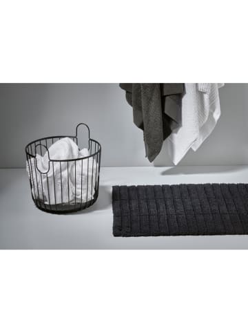 Zone Denmark Badvorleger "Tiles" in Schwarz - (L)80 x (B)52 cm
