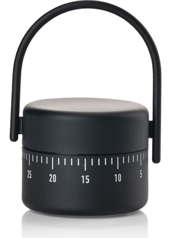 Zone Denmark Küchenwecker "Singles" in Schwarz - (H)8,9 x Ø 5,4 cm