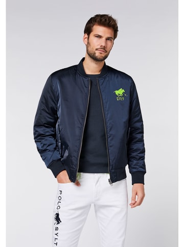 Polo Sylt Blouson in Dunkelblau/ Grün