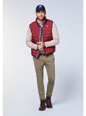 Polo Sylt Doorgestikte bodywarmer rood