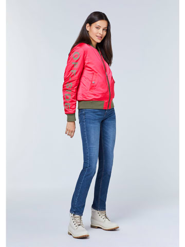 Polo Sylt Wende-Blouson in Khaki/ Pink