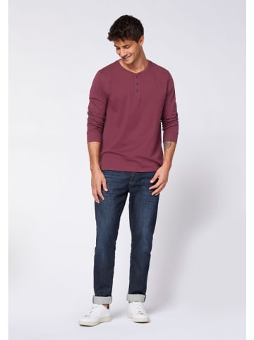 Polo Sylt Longsleeve in Bordeaux
