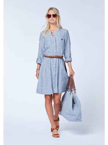 Polo Sylt Lniana sukienka w kolorze błękitnym