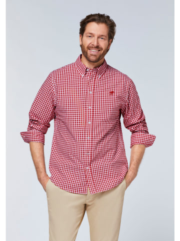 Polo Sylt Hemd - Regular fit - in Rot/ Weiß