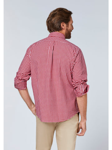 Polo Sylt Hemd - Regular fit - in Rot/ Weiß