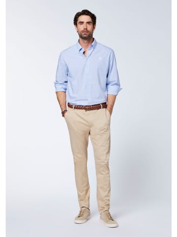 Polo Sylt Hemd - Regular fit - in Hellblau/ Weiß