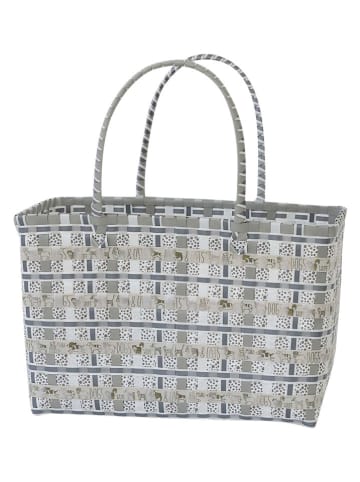 Overbeck and Friends Shopper "Dogs & Cats" in Grau - (B)43 x (H)28 x (T)23 cm