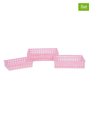 Overbeck and Friends 3er-Set: Aufbewahrungskörbe ''Rosie'' in Rosa
