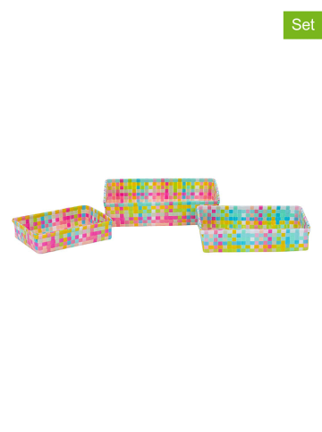 Overbeck and Friends 3er-Set: Aufbewahrungskörbe ''Tammy'' in Bunt