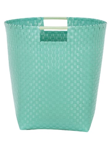 Overbeck and Friends Aufbewahrungskorb in Türkis - (H)46 x Ø 39 cm 