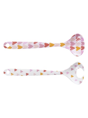 Overbeck and Friends Salatbesteck "Marigold" in Pink - (L)26,5 cm