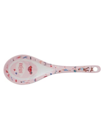 Overbeck and Friends Servierlöffel "Bonjour" in Rosa - (L)21,8 cm