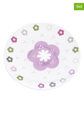 Overbeck and Friends 2er-Set: Frühstücksteller "Daisy" in Bunt - Ø 15 cm