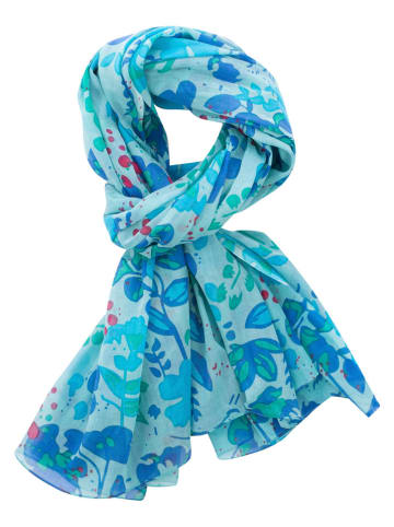 Overbeck and Friends Tuch ''Viola'' in Blau - (L)180 x (B)110 cm