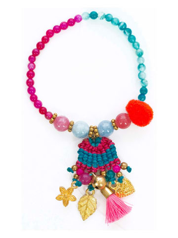 Overbeck and Friends Armband "Jacky" in Türkis/ Pink