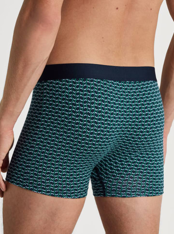 Calida Boxershorts in Dunkelblau/ Türkis