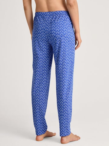 Calida Pyjama-Hose in Blau/ Weiß