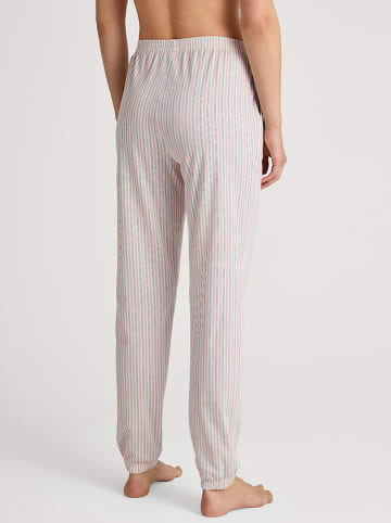 Calida Pyjama-Hose in Grün/ Rosa/ Weiß