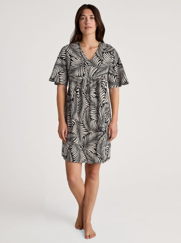 Calida Koszula nocna w kolorze beżowo-czarnym