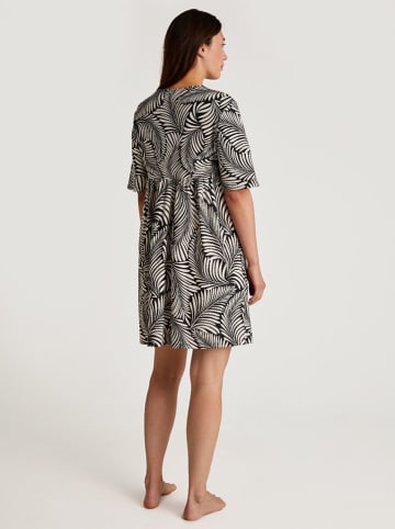 Calida Koszula nocna w kolorze beżowo-czarnym