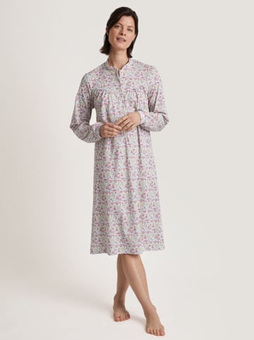 Calida Nachthemd in Pink/ Türkis/ Weiß