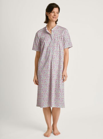 Calida Nachthemd in Pink/ Türkis/ Weiß