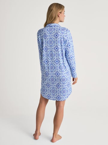 Calida Nachthemd in Blau/ Hellblau
