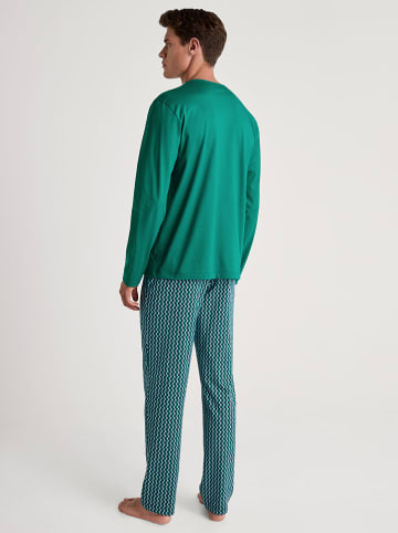 Calida Piżama w kolorze zielonym