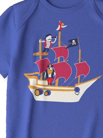 Calida Piżama w kolorze niebiesko-białym