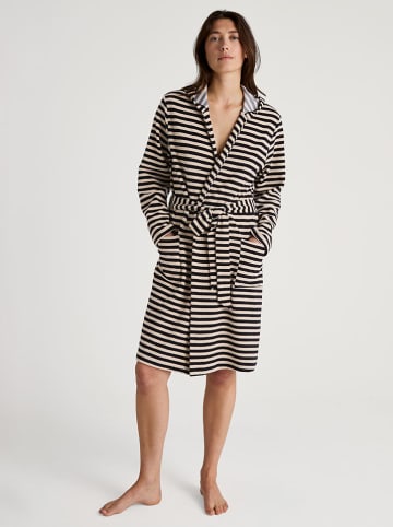 Calida Szlafrok w kolorze beżowo-czarnym