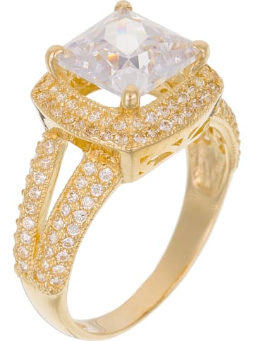 OR ÉCLAT Gold-Ring "Carré d'Amour" mit Edelsteinen