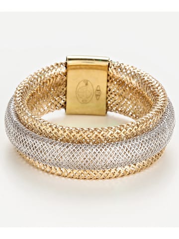 OR ÉCLAT Witgouden/gouden ring "Anneau flamboyant"