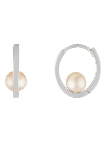 OR ÉCLAT Weißgold-Creolen "Cerceau" mit Perlen