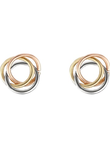 OR ÉCLAT Gelb-/Rosé-/Weißgold-Ohrstecker "Croisade"