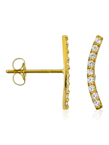 OR ÉCLAT Gold-Ohrstecker mit Edelsteinen