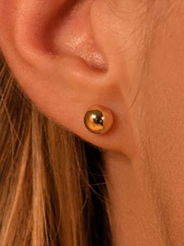 L instant d Or Gold-Ohrstecker "Puces dorées"