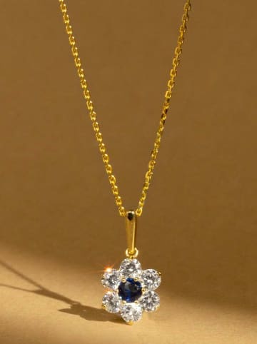 OR ÉCLAT Gold-Anhänger "Mystique" mit Edelsteinen