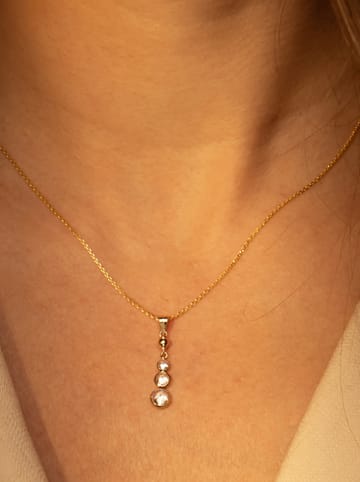 OR ÉCLAT Złota zawieszka "Brillants pendants" z cyrkoniami