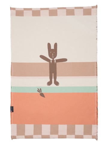 David Fussenegger Kurzflor-Teppich "Goliath - Hase" in Hellbraun/ Bunt