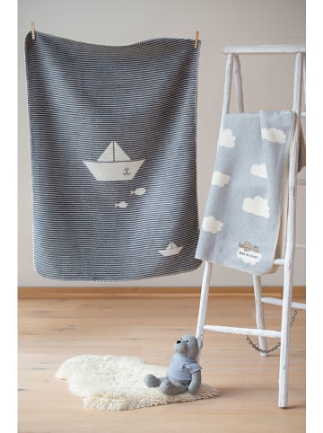 David Fussenegger Decke "Panda - Schiff" in Anthrazit