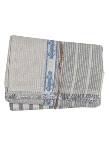 David Fussenegger 2er-Set: Strandtücher ''Nizza - Autobahn'' in Grau - (L)150 x (B)80 cm