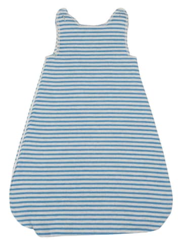 David Fussenegger Schlafsack "Juwel - Robbe" in Weiß/ Hellblau