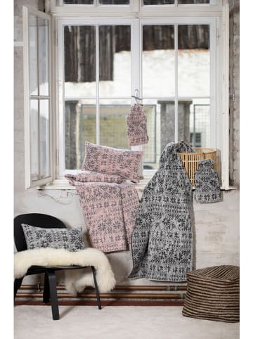 David Fussenegger Flanelldecke "Luca" in Rosa/ Grau