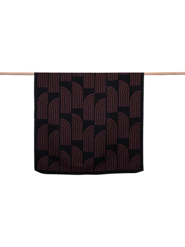 David Fussenegger Narzuta "Nova" w kolorze czerwono-czarnym