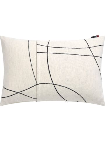 David Fussenegger Kissenhülle "Nova - Geschwungene Linien" in Weiß/ Schwarz