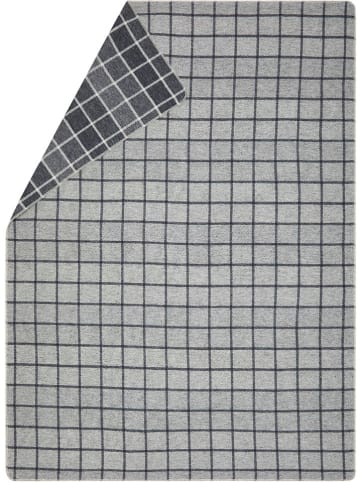 David Fussenegger Koc flanelowy "Silvretta - Karo" w kolorze szarym