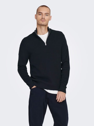 ONLY & SONS Pullover "Phil" in Schwarz