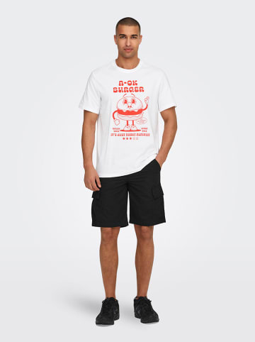 ONLY & SONS Cargoshorts in Schwarz