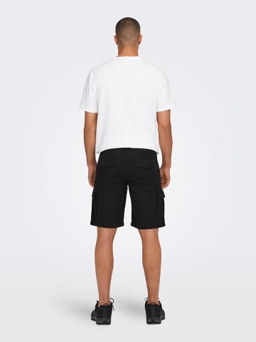 ONLY & SONS Cargoshorts in Schwarz
